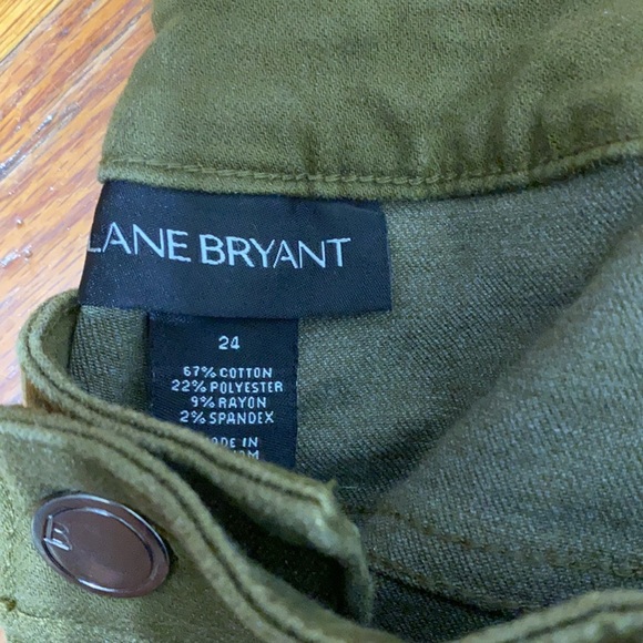 Lane Bryant Army Green Skinny Jeans - Picture 2 of 4